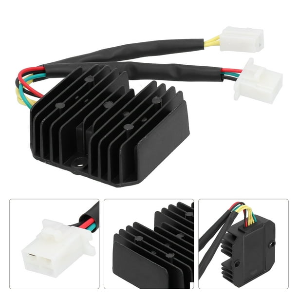 Rectificador de voltaje de motocicleta reemplazo del rectificador del regulador de voltaje de aleación de aluminio de estabilización para ciclomotor Quad ATV de 250 cc para ANGGREK Otros
