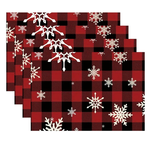 Yhmxh Christmas Placemat Table Mat Christmas Home Living Room Decoration Placemat Kitchen Essentials Kitchen Gadgets Clearance Kitchen Organization Kitchen Appliances