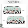 thumbnail image 5 of Uemuo Cute Panda Printed Leather Pencil Case, Pencil Pouch, Portable Pencil Bag, Pen Case for& Office, 5 of 7