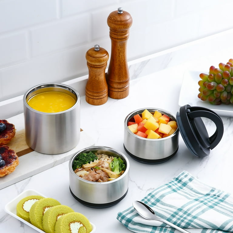 Free Shipping! Mainstays Food Jar, Stainless Steel, 41 oz, 3