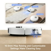 Dreame 2-in-1 Robot Vacuum and Mop, 10000Pa Suction, MopExtend, Self-Emptying Base for 75 Days of Cleaning, Self-cleaning and drying mops, Carpet Boost, DuoScrub Mopping System, L10s Ultra Gen2