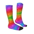 thumbnail image 3 of Balery Colorful Glitter Fun Novelty Socks Men'S Women'S Crew Socks Funny Crazy Novelty Socks Quirky And Cool Socks, 3 of 9