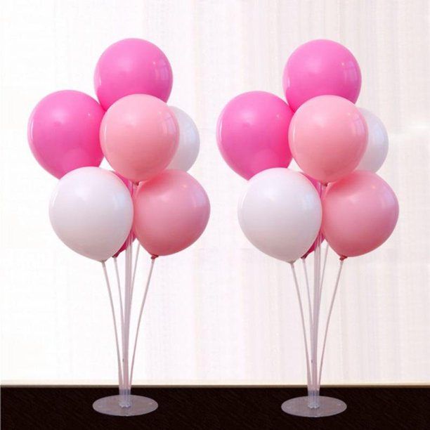 Balloon Stand Kit 2 Sets of Clear Table Desktop Balloon Holder 11