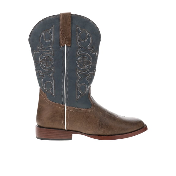 Roper Boys Ainsley Embroidered Square Toe Cowboy Mid Calf Boots