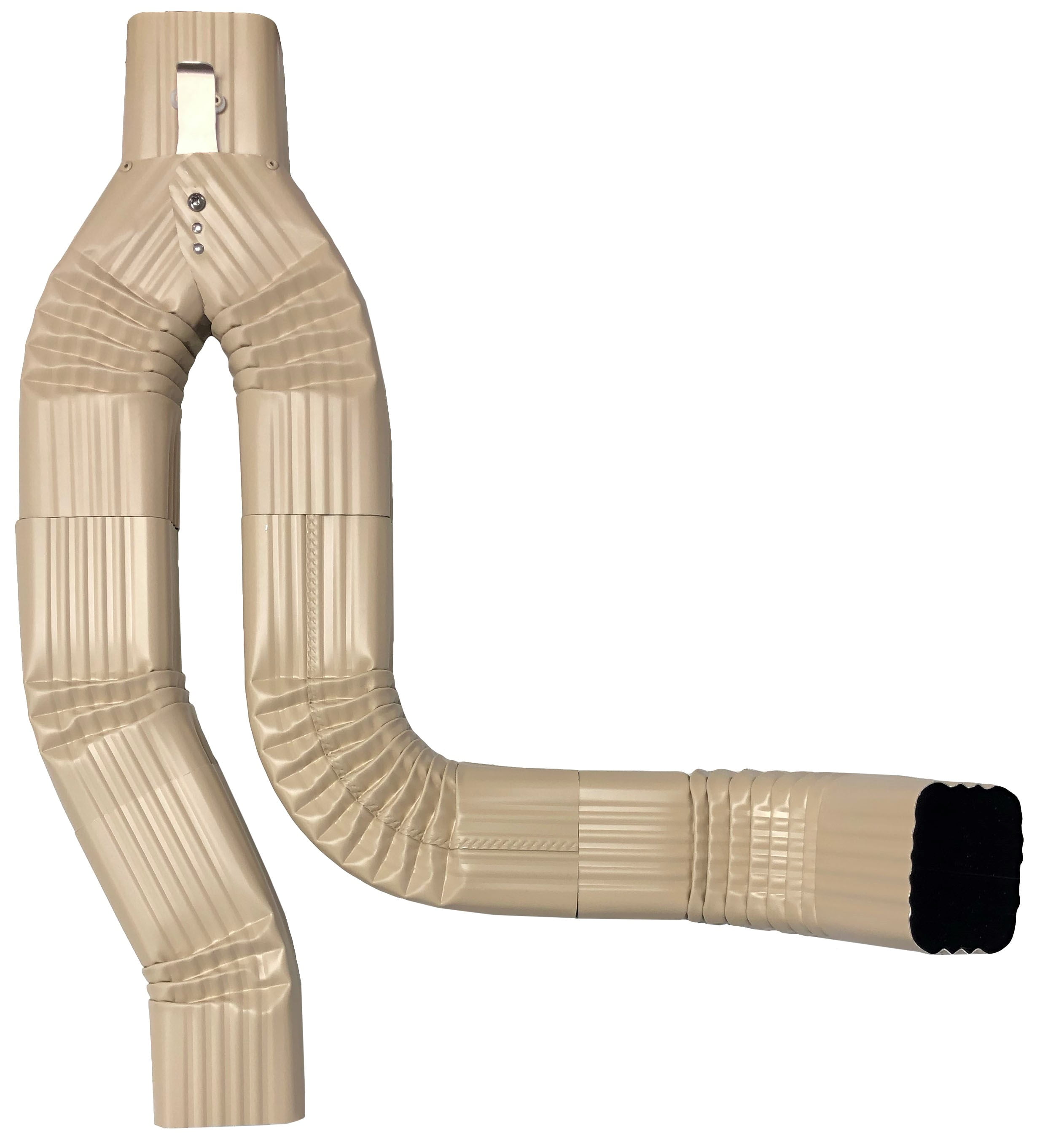 Offset Downspout Diverter for Rain Barrels (3X4, ANTIQUE IVORY