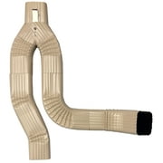 Offset Downspout Diverter for Rain Barrels (2X3, ANTIQUE IVORY)