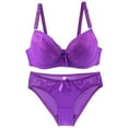thumbnail image 2 of Yourumao Lace Bras for Women Wirefree Push up T-shirt Bras Cotton Comfortable Bralettes Cozy Breathable Full Figure Bras Sets, 2 of 9
