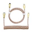 thumbnail image 1 of Cable USB Tipo C Teclado Mecánico Resorte en Espiral Wdftyju, 1 of 9