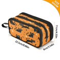 thumbnail image 3 of 3-Layer Zipper Pencil Case Pencil Pouch Large Capacity Pencil Pouch for Travel and Office Supplies Repetitive Play Black Cat Pattern, 3 of 8