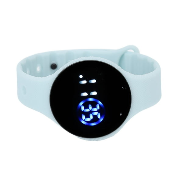 Reloj Electrónico LED Para Niños, Buena Transmisión De Luz, Correa De Silicona, Esfera Redonda Resistente Al Agua, Reloj LED Digital Para Niños, Cómodo Para Estudiantes Para