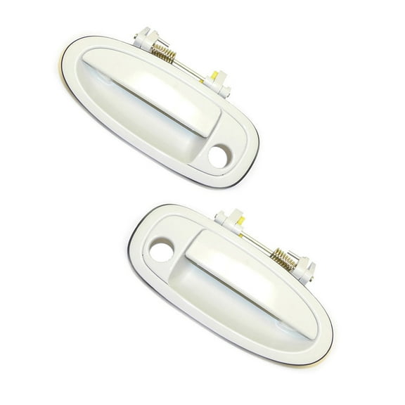 CF Advance For 95-99 Toyota Avalon Front Left and Right Outside Door Handle Pair Set of 2PCS 040 Super White II 1995 1996 1997 1998 1999