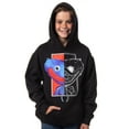 thumbnail image 4 of Poppy Playtime Boys' Huggy Split Face Jumpscare Pullover Hoodie, 4 of 7