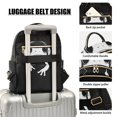 thumbnail image 4 of JIALIOU Mini Backpack Purse for Women Quilted Casual Daypack Small Travel Shoulder Bag, Cute Frog Wearing Headphones, 4 of 7