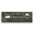 thumbnail image 3 of Personalized Love Each Other Floral Canvas Print, 3 of 3