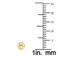thumbnail image 3 of SZUL Women's 4MM 14K Yellow Gold Filled Round Ball Earrings, 3 of 5
