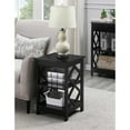 thumbnail image 2 of Convenience Concepts Diamond Table d'Appoint Carrée, Fini Bois Noir, 2 of 4