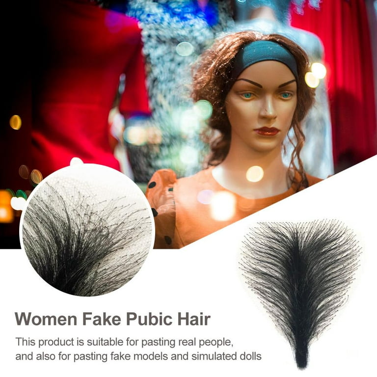 Body Hair Fake Pubic Hair Stickers Silicone Doll Simulation Pubic Hair+ Q7w0