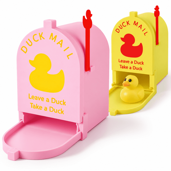 2 Cruising Duck Mail Mini Mailbox - Sdecor With Movable Flag