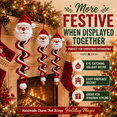 thumbnail image 5 of Crochet Christmas Tree DIY Kit, Santa Claus Holiday Craft Set for Handmade Festive Tree Decor, Creative Crochet Project for Home Tabletop Display, Seasonal Ornament Making, Style A, 5 of 7