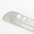 thumbnail image 5 of Multifunction Ruler Stainless Steel Compasses Protractor Hexagon Scale Ruler Angle Measurement Tool, 5 of 6