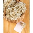 thumbnail image 4 of Silk Hydrangea Artificial Flowers Heads with Stems for Wedding Home Decor Pack of 6 (Purple), 4 of 5