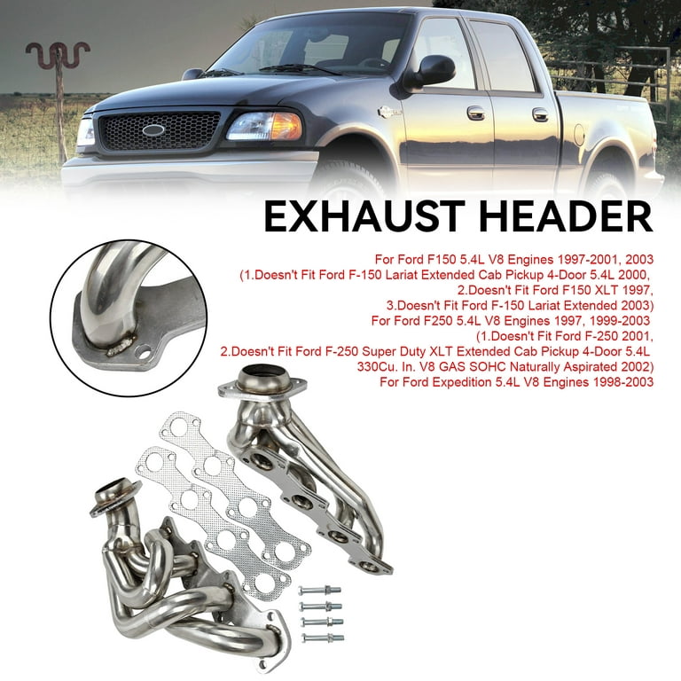 Manifold Headers Fit for Ford F150 F250 Expedition 1997-2003 5.4L