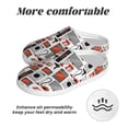thumbnail image 6 of Yiaed Modern Life Print Slippers Fuzzy Warm Cozy Slippers Non Slip House Slippers For Indoor Outdoor Slippers House Slippers-8, 6 of 7