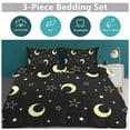 thumbnail image 2 of Moon And Star Print 3D Duvet Cover Set Quilt Cover Theme of for Bedroom Decoration, 2 of 6