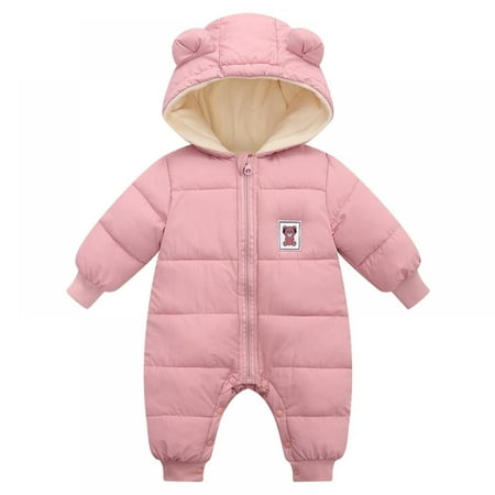 

Baby Boys Girls Winter Snow Clothing Warm Down Jumpsuit Windproof Down Jacket 3-18 Months