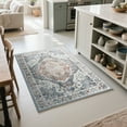 thumbnail image 2 of Homore Traditional Pattern Mystic Medallion Area Rug, 2' x 3', Blue, 2 of 8