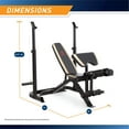 thumbnail image 4 of Marcy Banc de Poids Olympique Réglable avec Développeur de Jambes et Support de Squat MD-879, 4 of 4