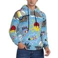 thumbnail image 2 of Lsque Pirate Marine Animals Pattern Casual Men's Hoodie,Hooded Sweatshirt with Kangaroo Pocket,Pullover Hoodie-Large, 2 of 7