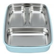 thumbnail image 3 of Lunch Boxes, 304 Stainless Steel Bento Lunch Box 3 Grids Leakproof Thermal Insulation Bento Lunch Box, 3 of 8