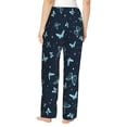 thumbnail image 2 of Bingfone Pajamas for Women,Beautiful Butterflies Pajama Pants with Pockets-Large, 2 of 7