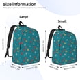 thumbnail image 3 of Lsque Funny Cat Blue Pattern Canvas Daypack, Durable Backpack, High-quality Versatile Backpack,Vintage Compact Backpack-Small, 3 of 6