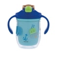 thumbnail image 2 of Nuby 2 Handle 7oz Multi-Function 2-in-1 Insulated Cup with Free Flow 360° Weighted Straw & Hard Spout, Submarines, 2 of 7