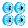thumbnail image 2 of Paquete de 4 ruedas luminosas Cola para patines de ruedas exteriores seis Azul, 2 of 8