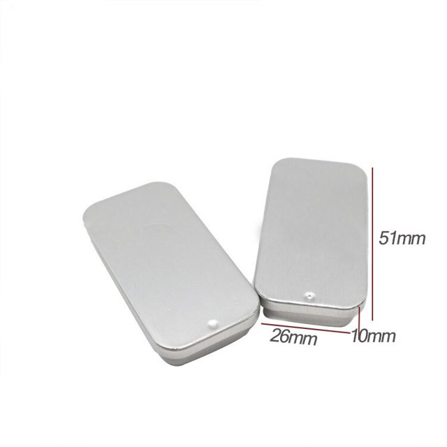 51*10*26mm Mini Iron Box Slide Cover Storage Box Wedding Jewelry Pill Cases Portable Tin Boxes Container Cosmetic Home OrganizerChina Gao Jinjia LED