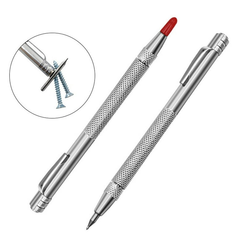 Ruibeauty 2Pcs Tungsten Carbide Tip Scriber Engraving Pen For Glass Ceramic  Craft Tools 