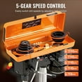 thumbnail image 3 of KFFKFF 8 in Benchtop Drill Press, 2.5A Induction Motor, Tabletop Drilling Machine with 620 / 1100 / 1720 / 2340 / 3100 RPM Adjustable Speed, 0-45° Tilting Worktable, 3 of 9