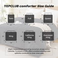 thumbnail image 4 of YEPCLUB Comforters King size, Duvet Insert, All Season Duvet, Black Down Alternative Hotel Comforter, Lightweight Quilt with Corner Tabs, Machine Washable (Black, King 102x90 Inches), 4 of 10