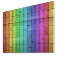 thumbnail image 1 of Design Art - Rainbow Colors On Wooden, 1 of 5