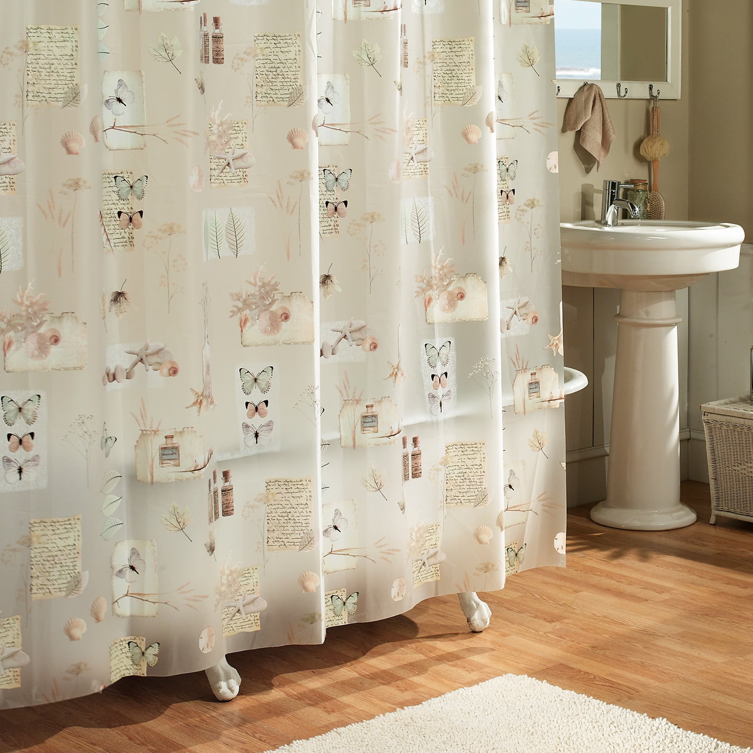 Excell Natures Moments Fl Shower, Are Shower Curtains All The Same Size In Excel