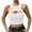 White, variant on Timegard Tank Top for Women Ribbed Cutout Crewneck Fitting Cropped Comfy Knit Tee Sleeveless Casual