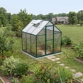 thumbnail image 5 of Palram - Canopia Mythos 6' x 6' Polycarbonate/Aluminum Walk-In Greenhouse – Green - with Roof Vent, 5 of 10