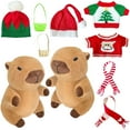 thumbnail image 2 of 2026 New Christmas Plush Capybara Toys, Plush Stuffed Toys Soft Throw Pillow Decorations, Kids Birthday Party Preferred Gift for Holidays, Stuffed Animals Toys Soft Hugging Toy for Boys Girls Gifts, 2 of 7