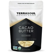 Terrasoul Superfoods Organic Cacao Butter, 1 Lb - Raw | Keto | Vegan | Unrefined