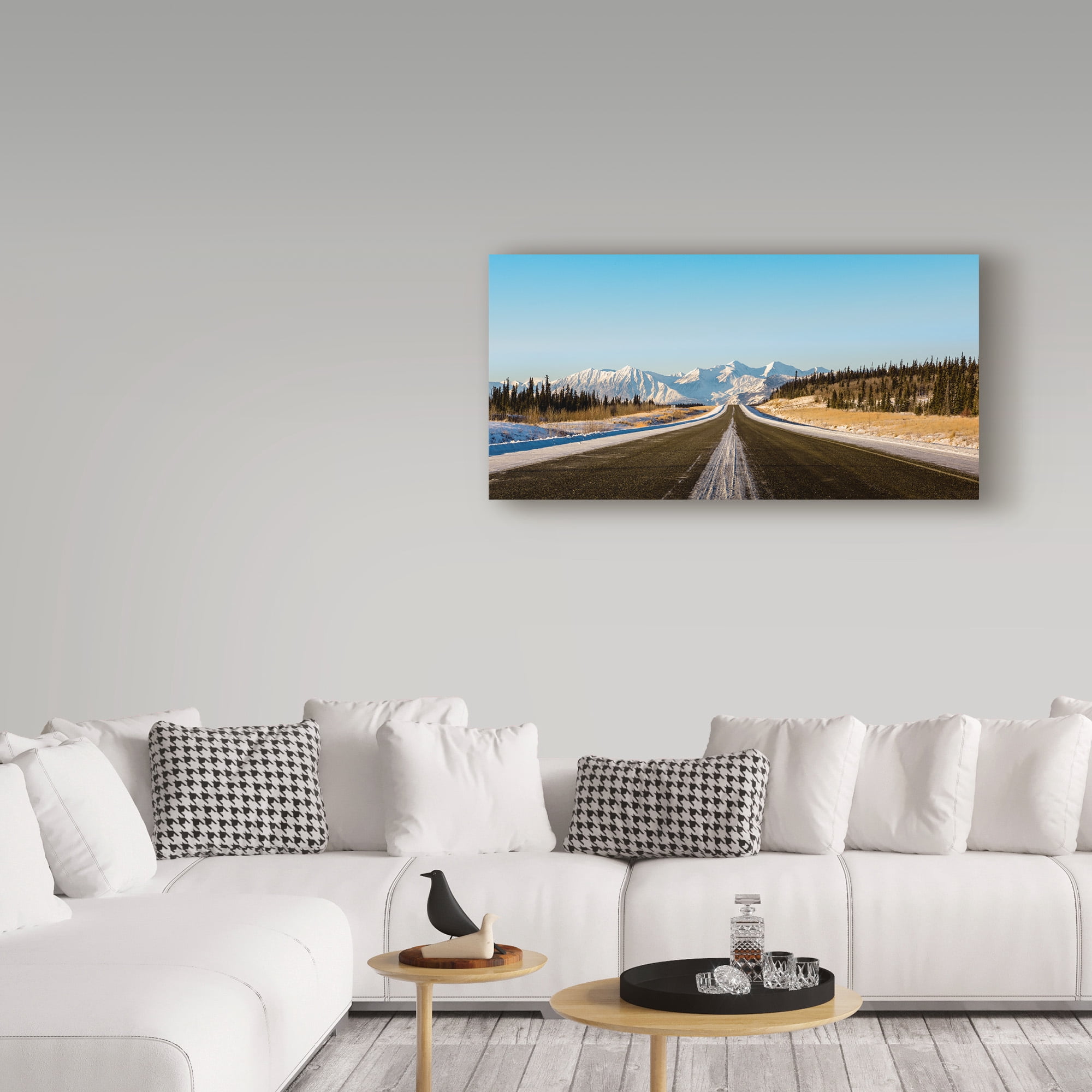 Trademark Fine Art 'Endless Road In Mountains' Canvas Art by Brenda Petrella Photography Llc