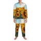 thumbnail image 3 of Fotbe Sunlit Sunflower Field Pijama de Hombre con Estampado de Manga Larga, Conjunto de 2 Piezas, Ropa de Dormir Suave y Cómoda con Bolsillos-Small, 3 of 7