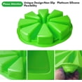 thumbnail image 3 of NOGIS Silicone Scone Pan For Baking Triangle Cavity Cornbread Pan 8 Cavity Cake Pans,muffin Pan,pizza Slices Pan, Soap Mold, Soap Bakeware Sets 1pcs Green, 3 of 7